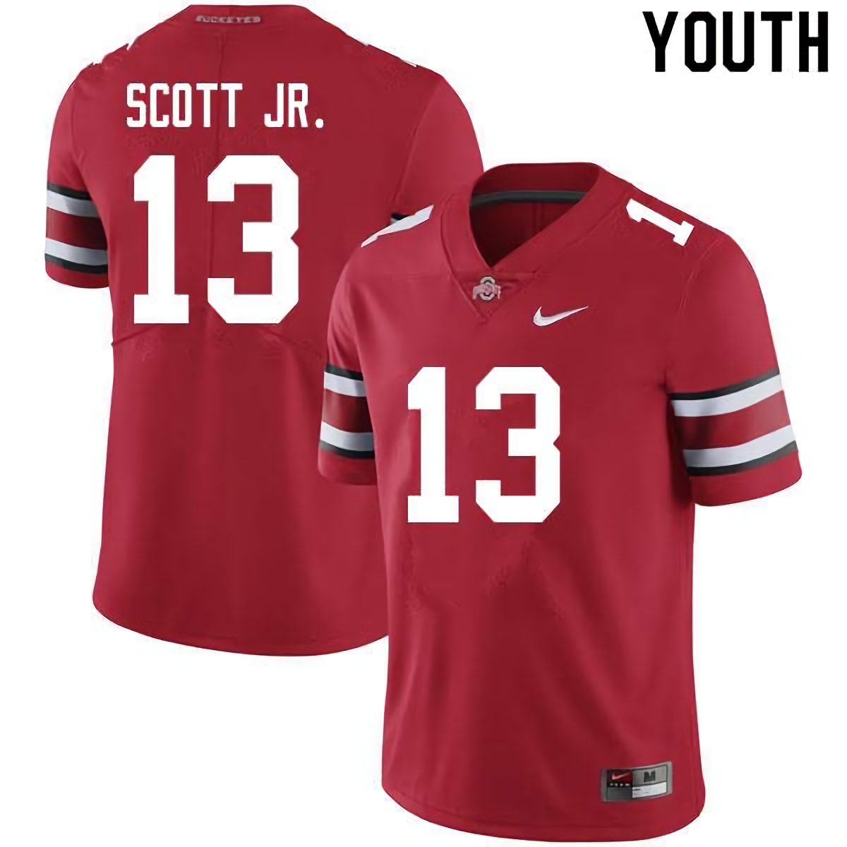 Gee Scott Jr. Ohio State Buckeyes Youth NCAA #13 Nike Scarlet College Stitched Football Jersey CAK8456QB
